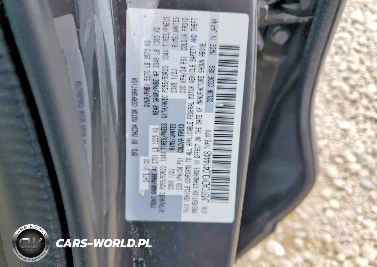 2020 Mazda Cx-9 Grand Touring VIN:JM3TCADY0L0414448 - 13