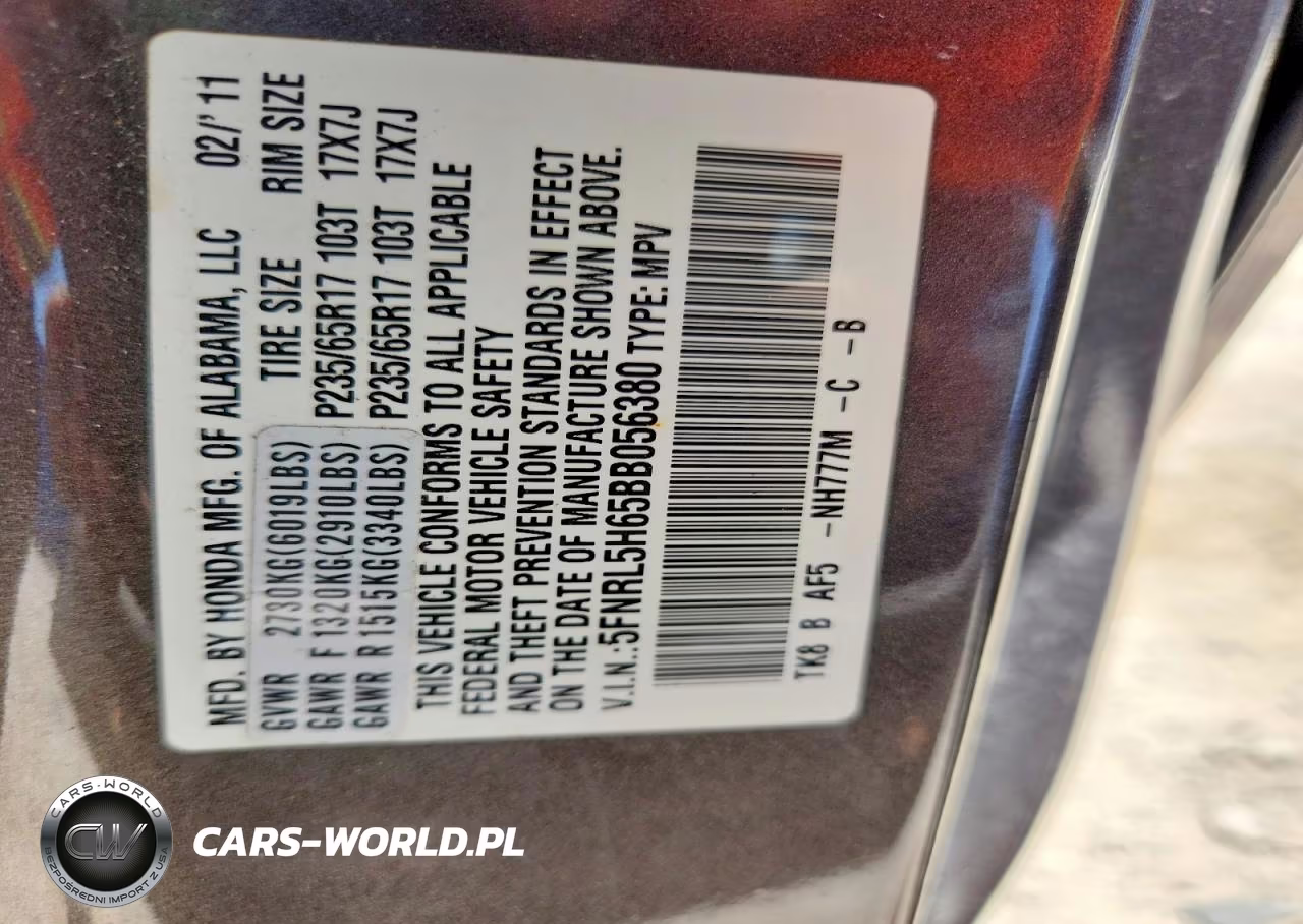 2011 Honda Odyssey Exl VIN:5FNRL5H65BB056380 - 13