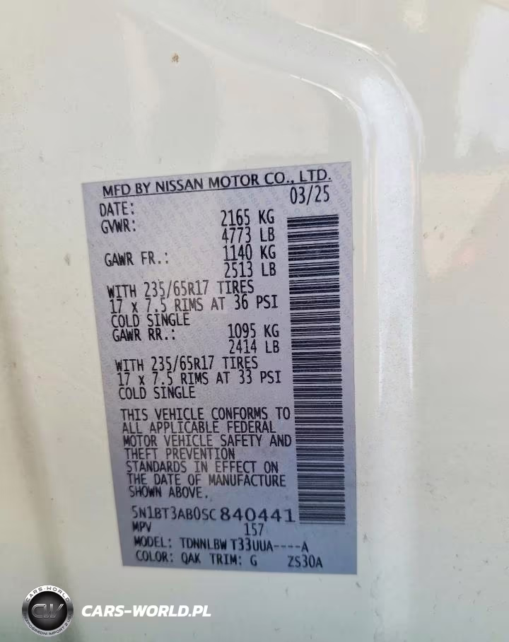 2025 Nissan Rogue S VIN:5N1BT3AB0SC840441 - 13