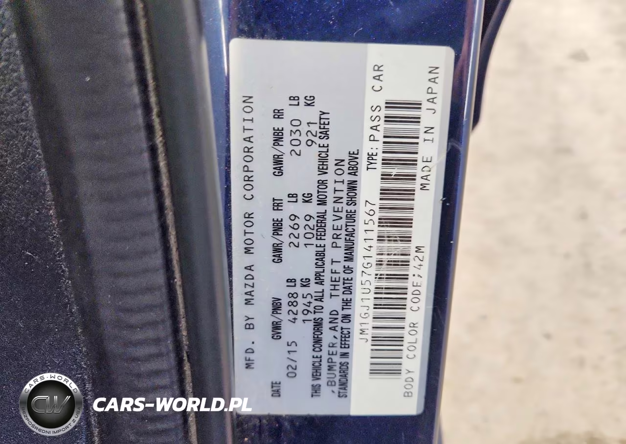 2016 Mazda 6 Sport VIN:JM1GJ1U57G1411567 - 12