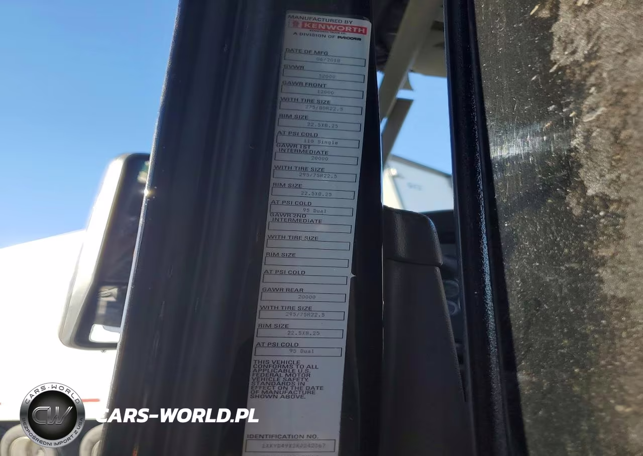 2019 Kenworth Constructi - Semi Truck VIN:1XKYD49X2KJ242367 - 11
