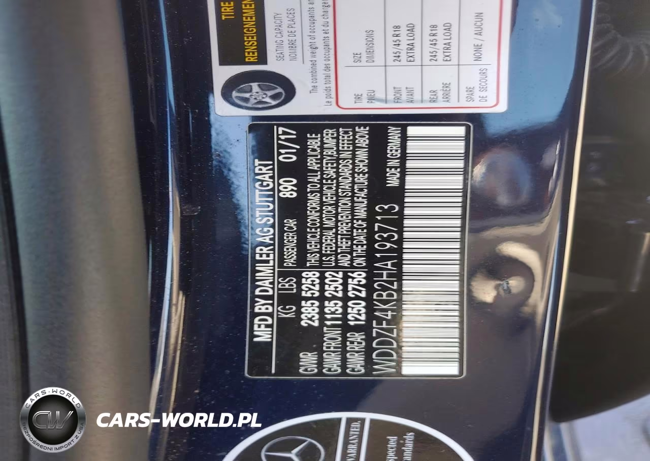 2017 Mercedes-Benz E 300 4Matic VIN:WDDZF4KB2HA193713 - 12