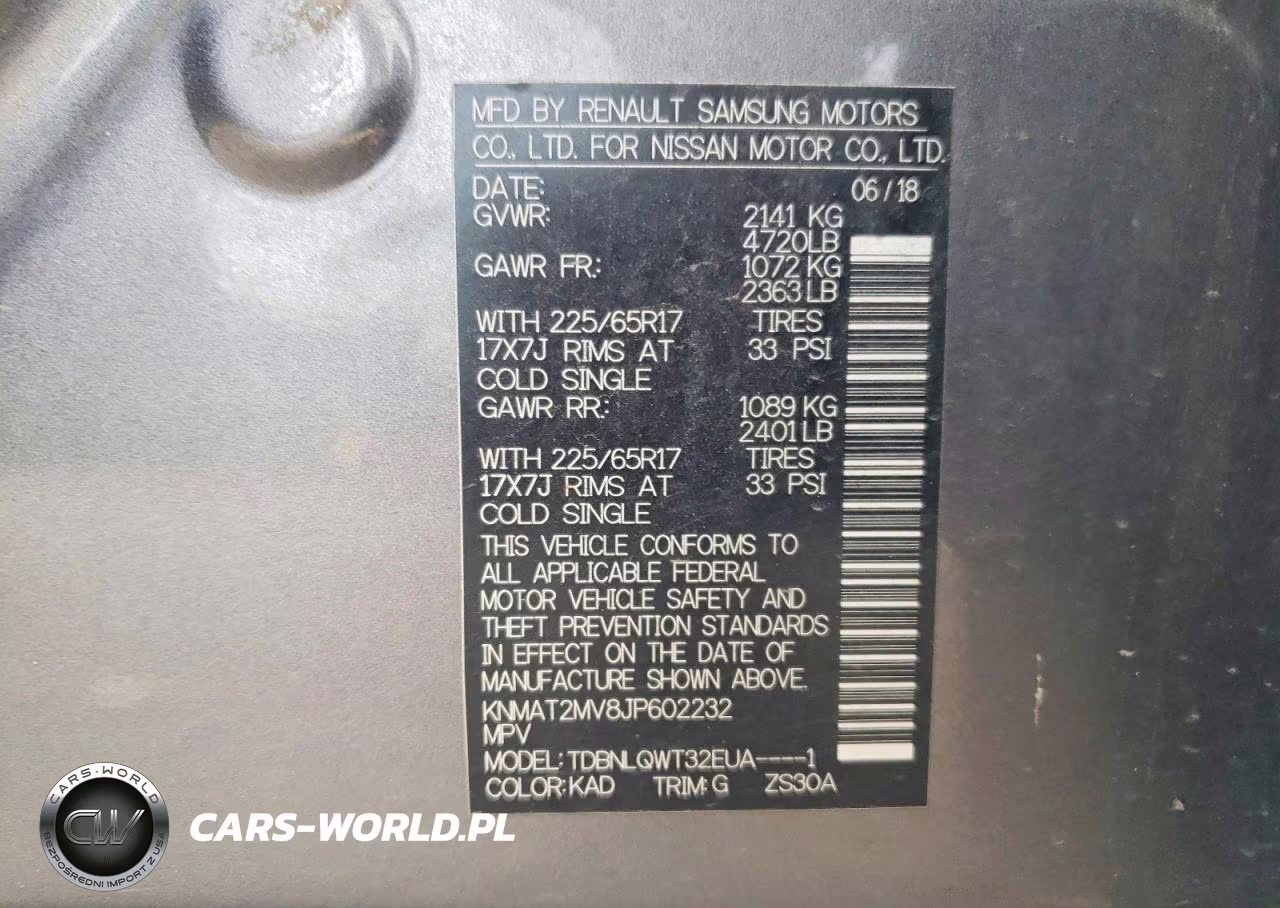 2018 Nissan Rogue Sv VIN:KNMAT2MV8JP602232 - 13