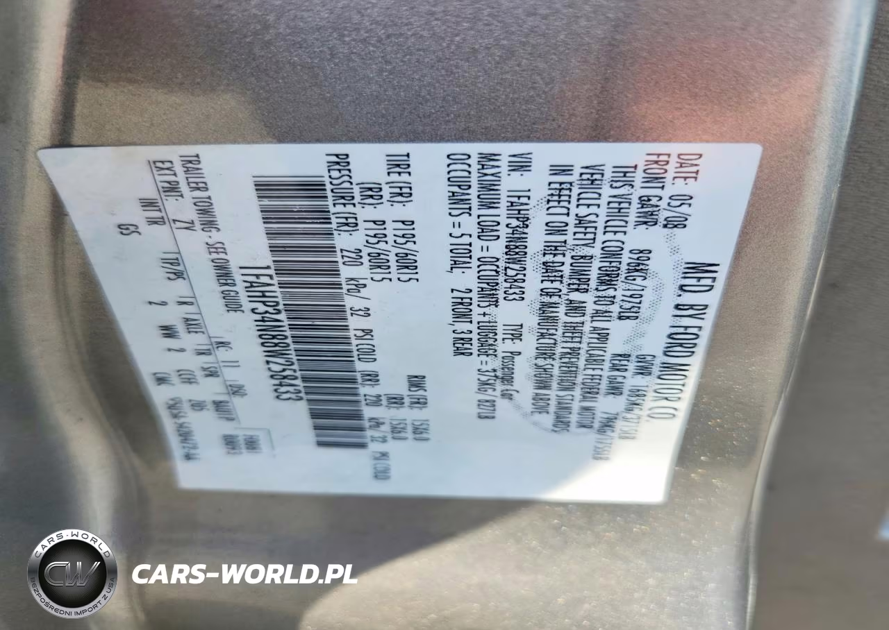 2008 Ford Focus S-Se VIN:1FAHP34N88W258433 - 12