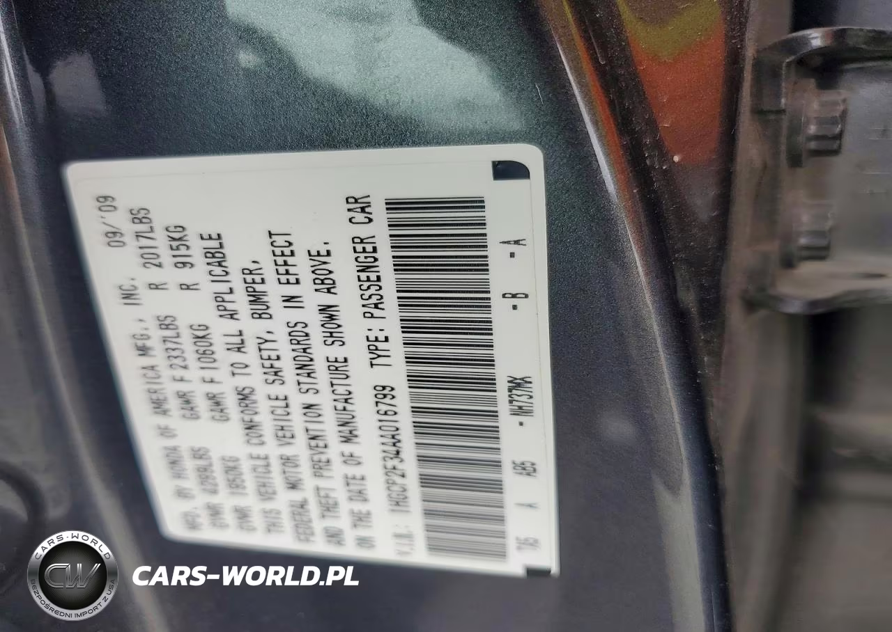 2010 Honda Accord Lx VIN:1HGCP2F34AA016799 - 13