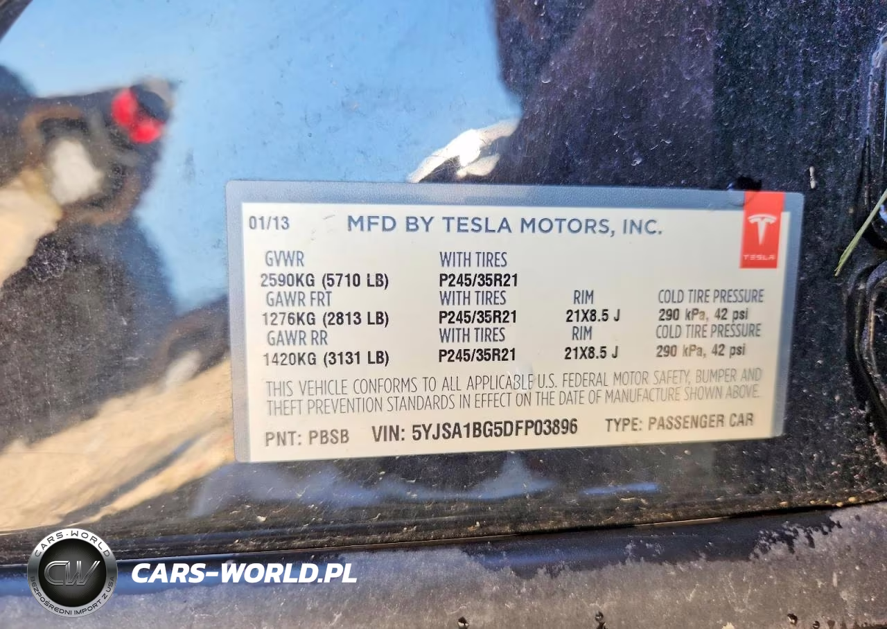 2013 Tesla Model S VIN:5YJSA1BG5DFP03896 - 12