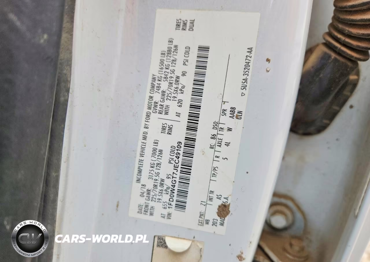 2018 Ford F450 Super Duty VIN:1FD0W4GT7JEC49109 - 12