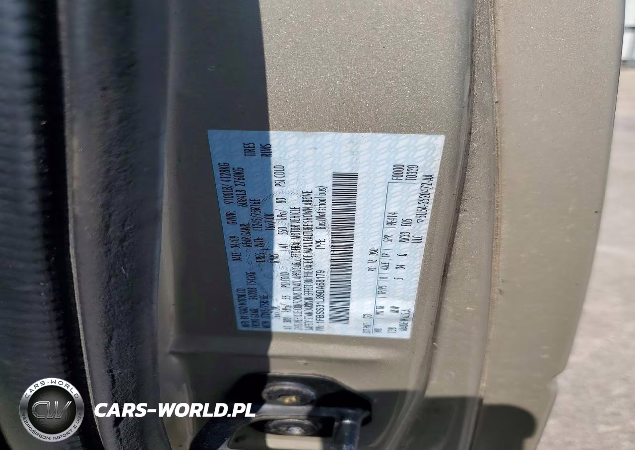 2009 Ford Econoline E350 Super Duty Wagon VIN:1FBSS31L89DA68179 - 12