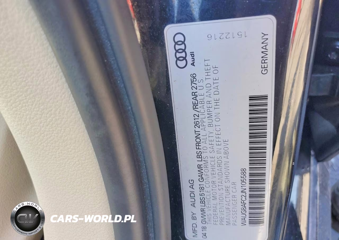 2018 Audi A6 Premium Plus VIN:WAUG8AFC2JN105588 - 13
