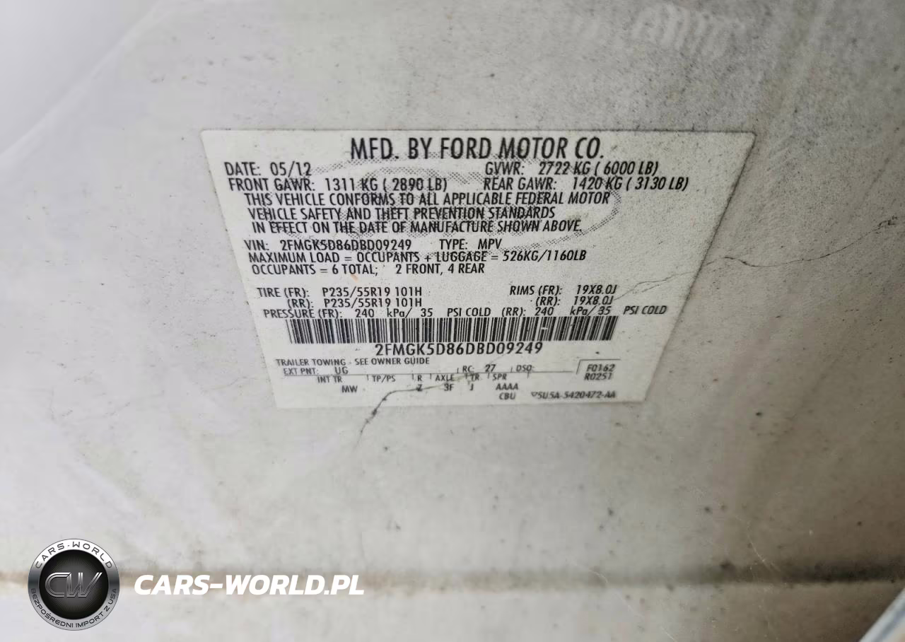 2013 Ford Flex Limited VIN:2FMGK5D86DBD09249 - 14