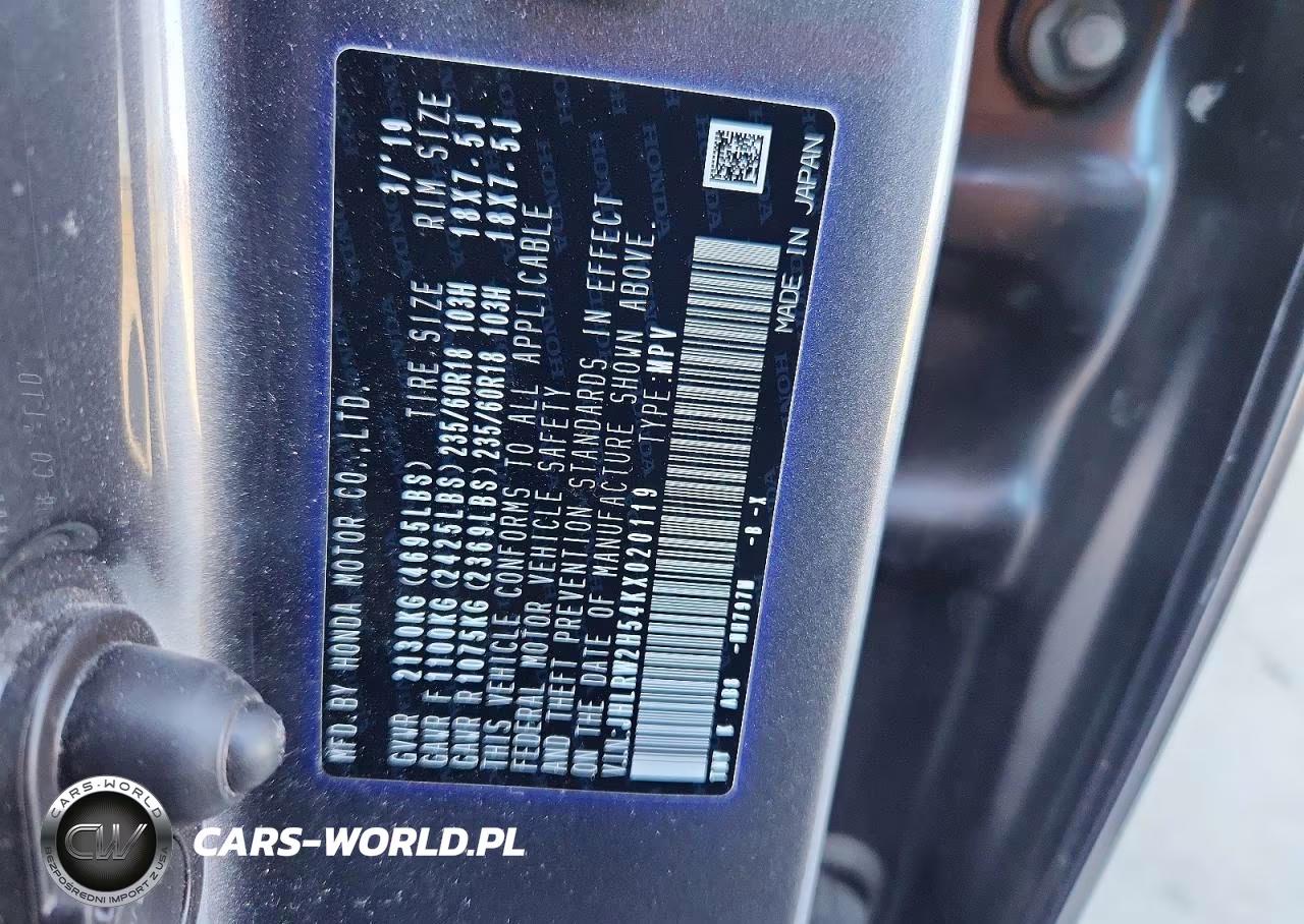 2019 Honda Cr-V Ex VIN:JHLRW2H54KX020119 - 13