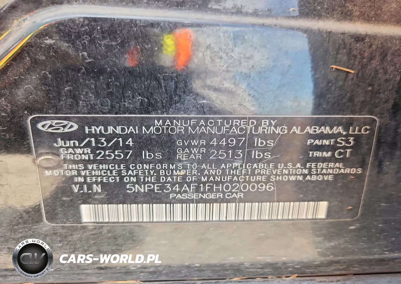 2015 Hyundai Sonata Limited VIN:5NPE34AF1FH020096 - 12