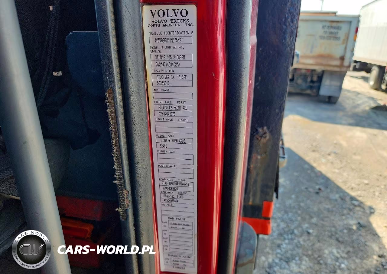 2005 Volvo Vhd VIN:4V5K99GH45N375527 - 10