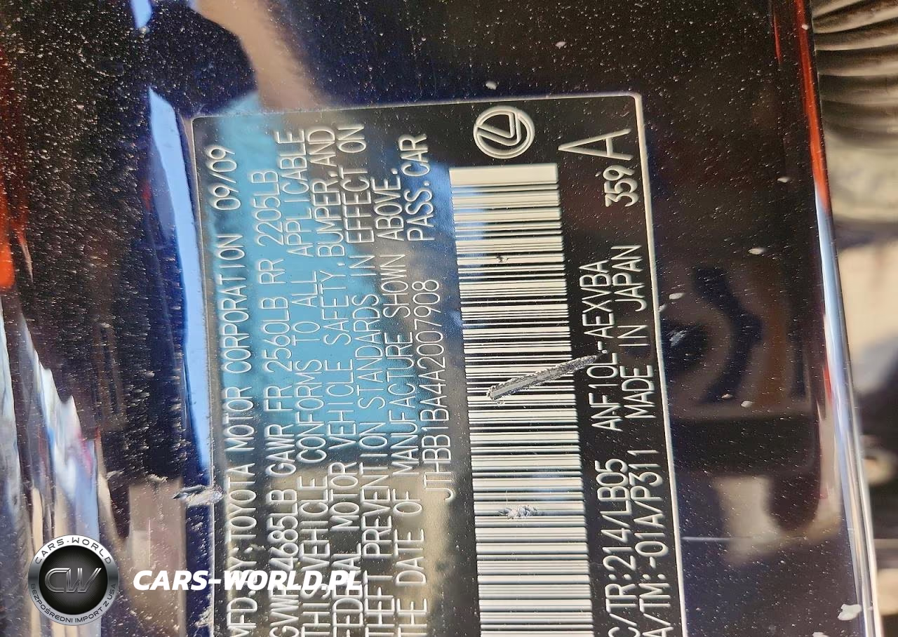 2010 Lexus Hs 250H VIN:JTHBB1BA4A2007908 - 12