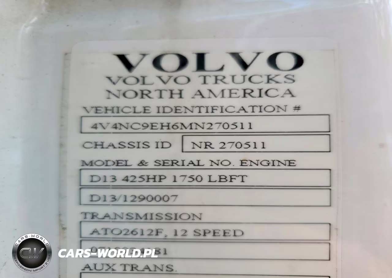 2021 Volvo Vn VIN:4V4NC9EH6MN270511 - 10