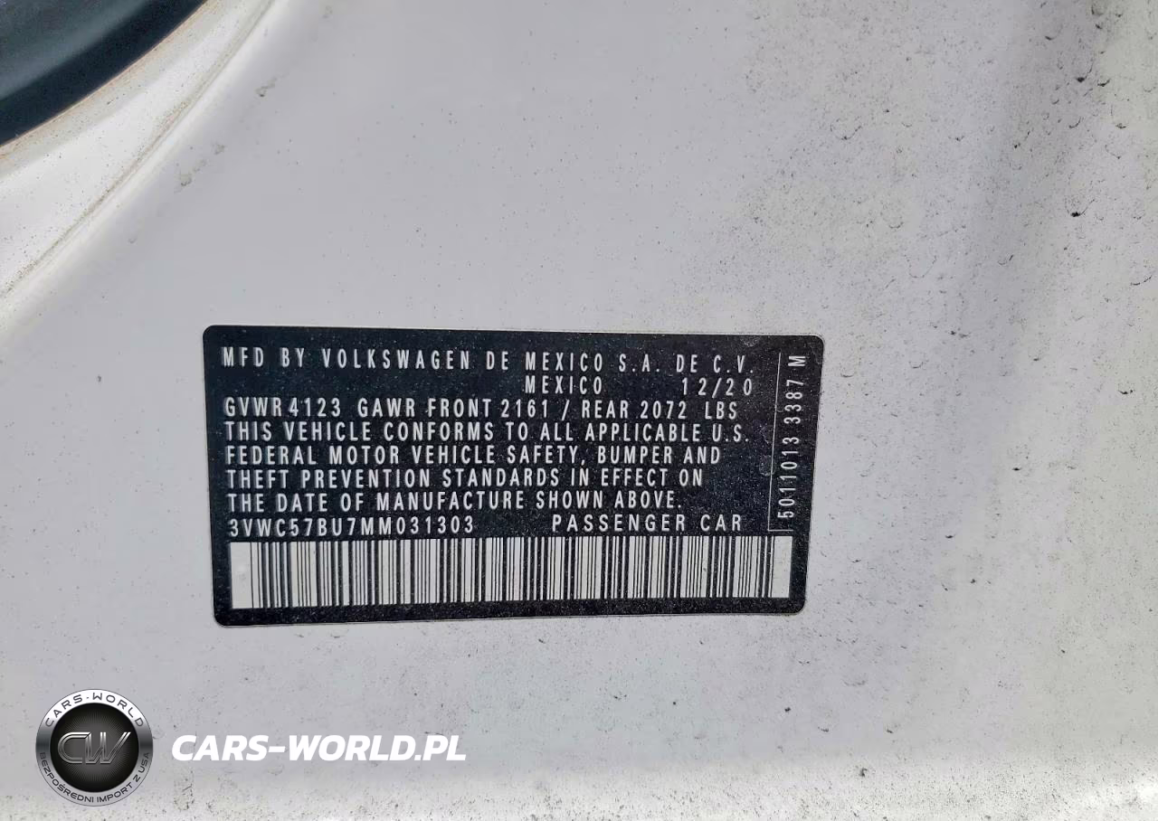 2021 Volkswagen Jetta S VIN:3VWC57BU7MM031303 - 12
