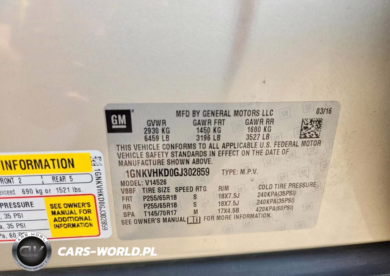2016 Chevrolet Traverse Lt VIN:1GNKVHKD0GJ302859 - 13