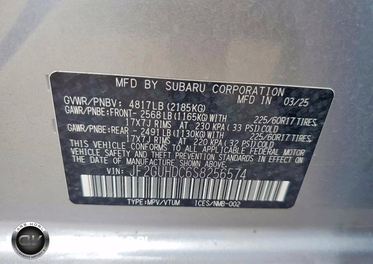 2025 Subaru Crosstrek Premium VIN:JF2GUHDC6S8256574 - 13