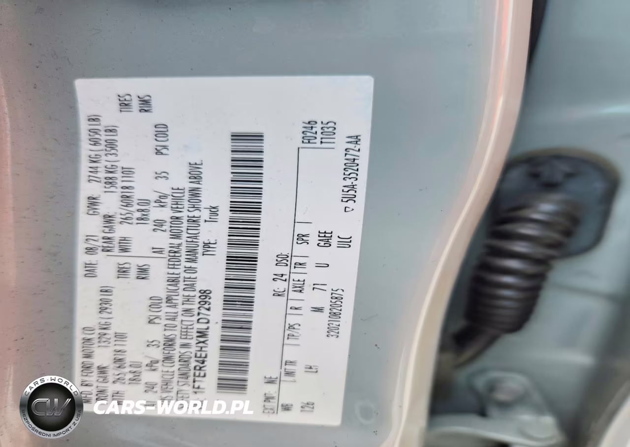 2021 Ford Ranger Xl VIN:1FTER4EHXMLD72998 - 12