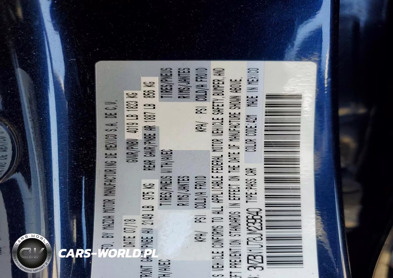 2018 Mazda 3 Sport VIN:3MZBN1U78JM239640 - 13