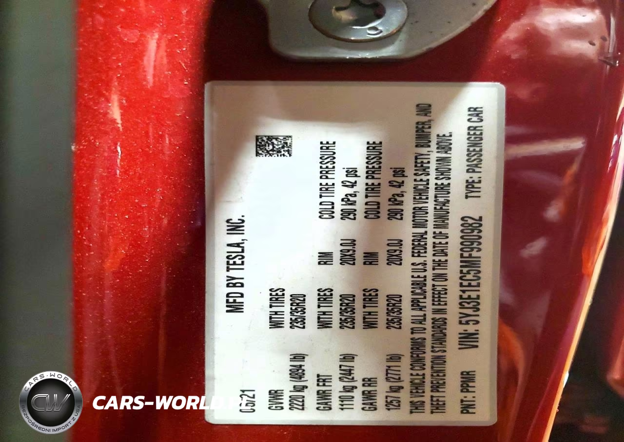 2021 Tesla Model 3 VIN:5YJ3E1EC5MF990982 - 13