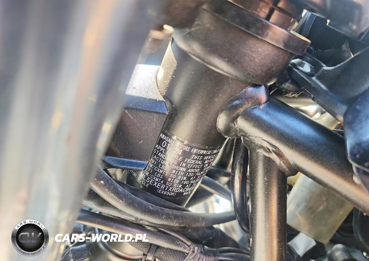 2024 Kawasaki Ex650 R VIN:ML5EXER1XRDAC9661 - 9