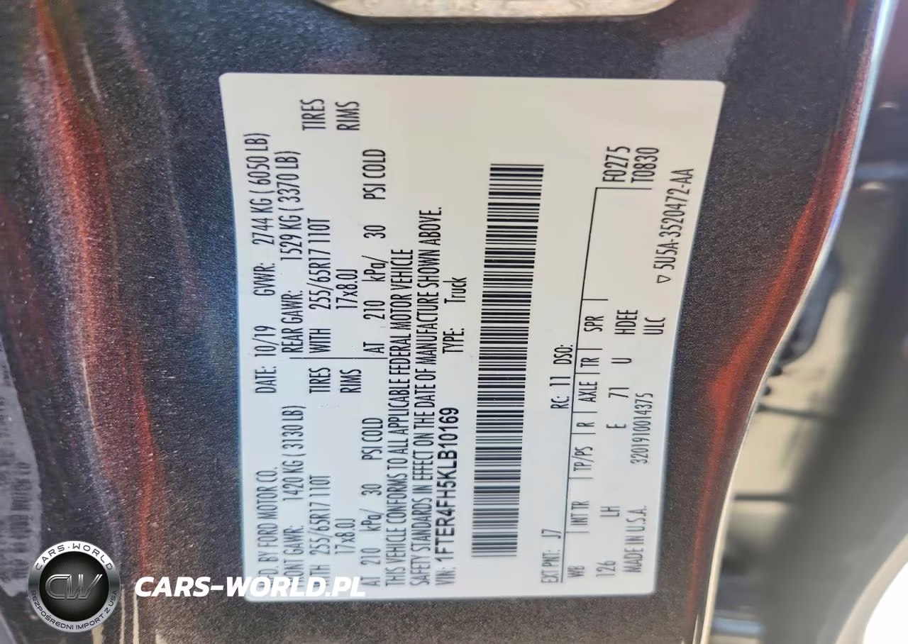 2019 Ford Ranger Xl VIN:1FTER4FH5KLB10169 - 12