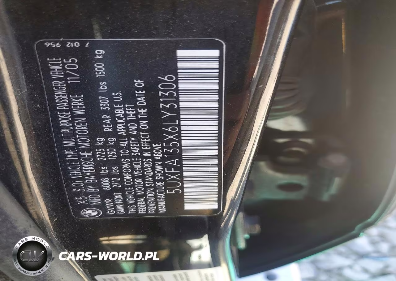 2006 BMW X5 3.0I VIN:5UXFA135X6LY31306 - 13