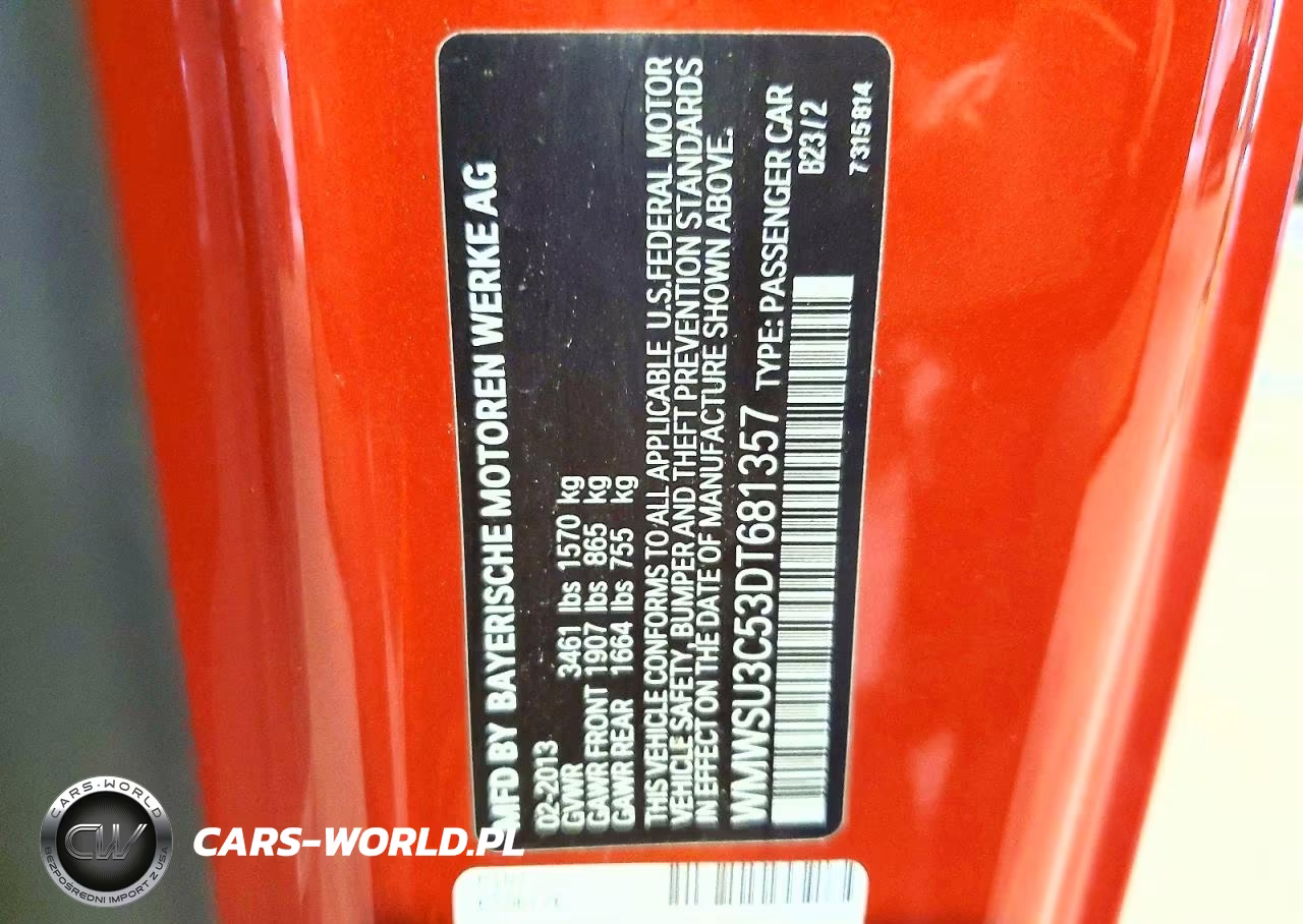 2013 Mini Cooper VIN:WMWSU3C53DT681357 - 12