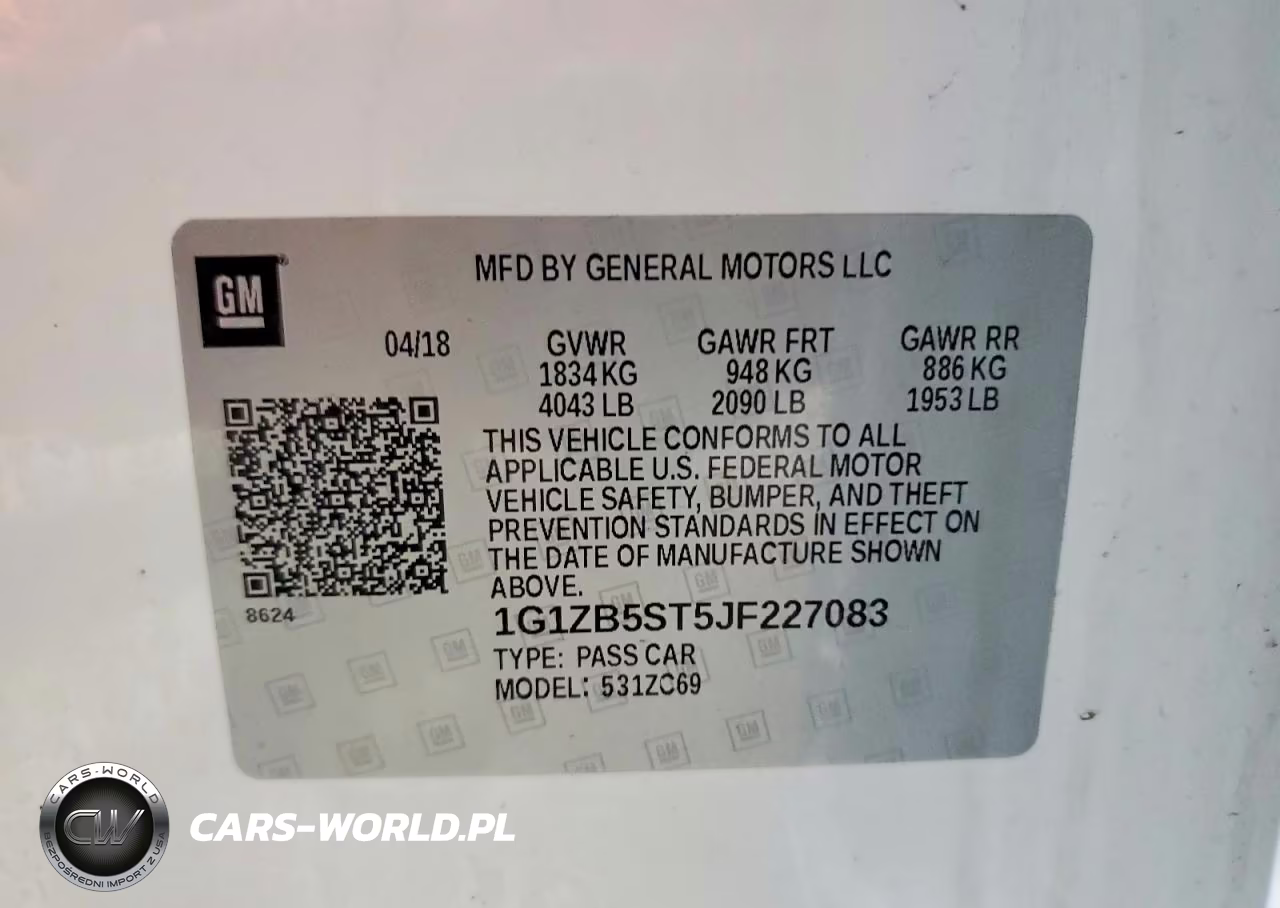 2018 Chevrolet Malibu Ls VIN:1G1ZB5ST5JF227083 - 12
