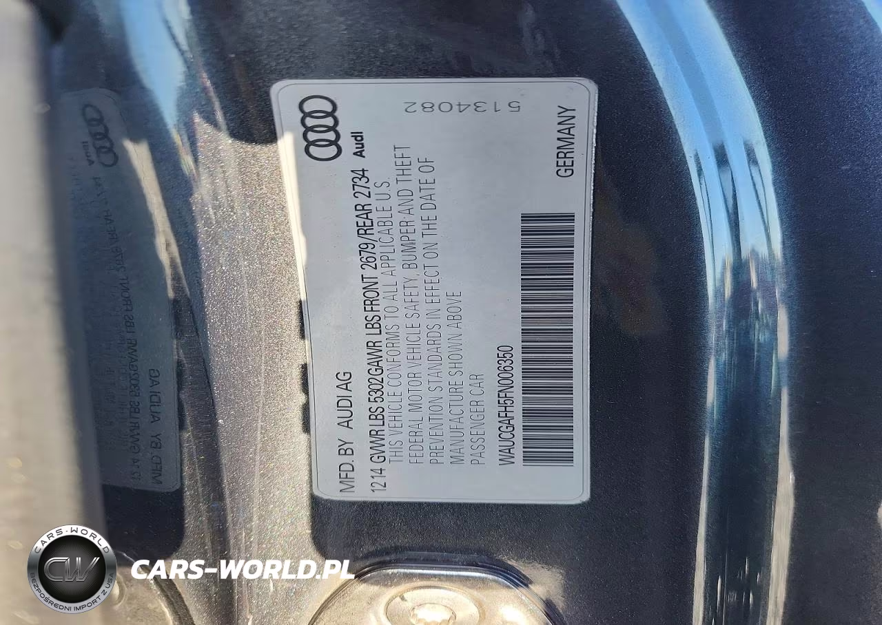 2015 Audi S5 Premium Plus VIN:WAUCGAFH5FN006350 - 12
