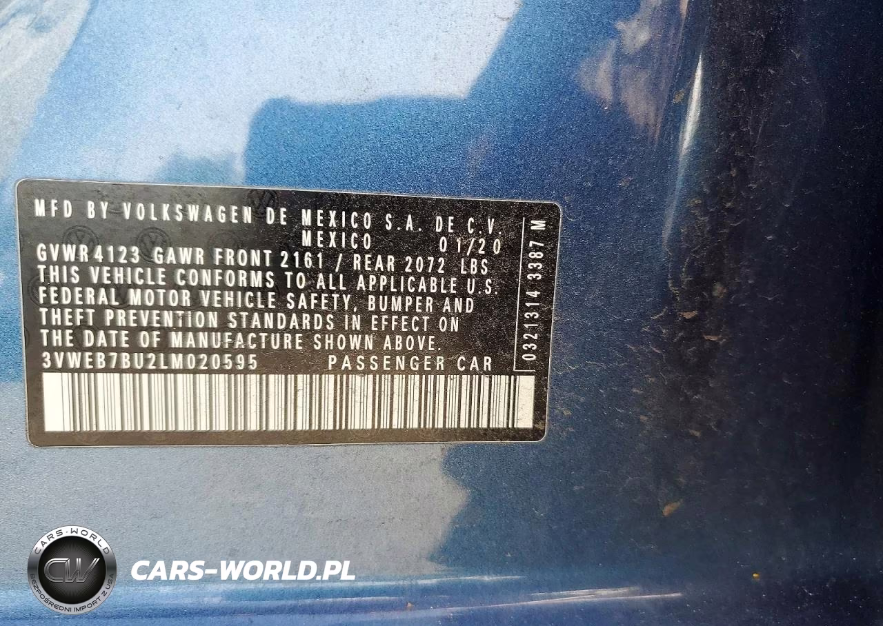2020 Volkswagen Jetta Sel VIN:3VWEB7BU2LM020595 - 12