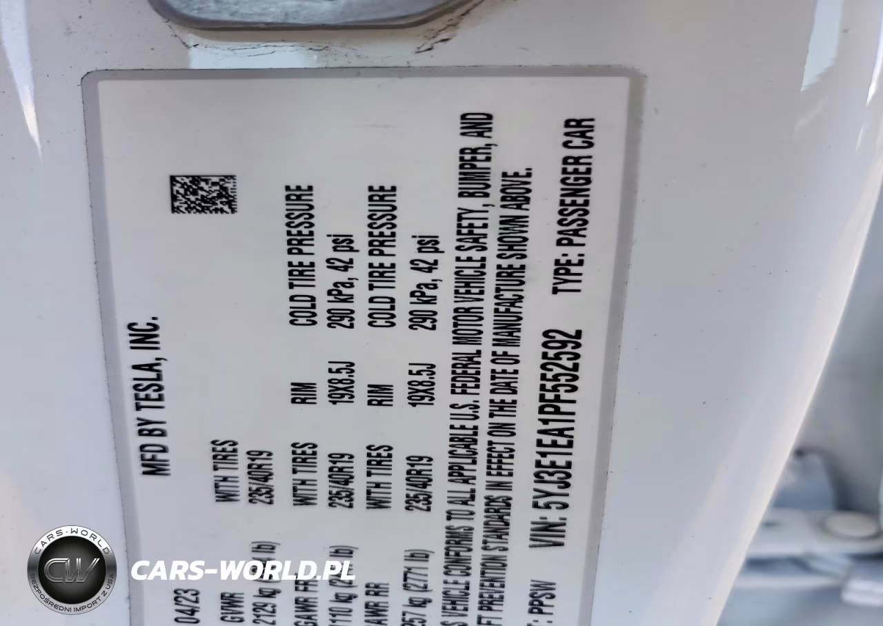 2023 Tesla Model 3 VIN:5YJ3E1EA1PF552592 - 12