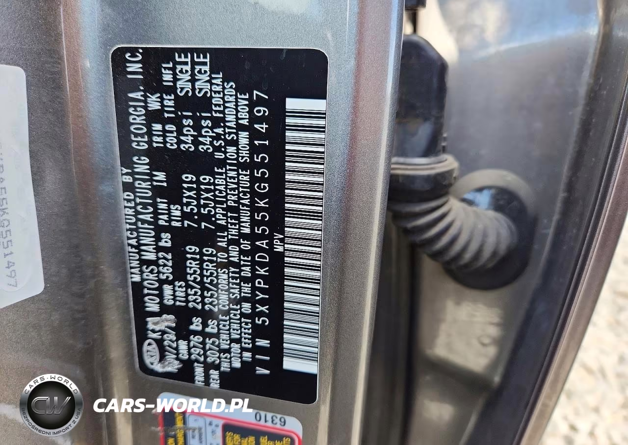 2019 Kia Sorento Sx V6 VIN:5XYPKDA55KG551497 - 14