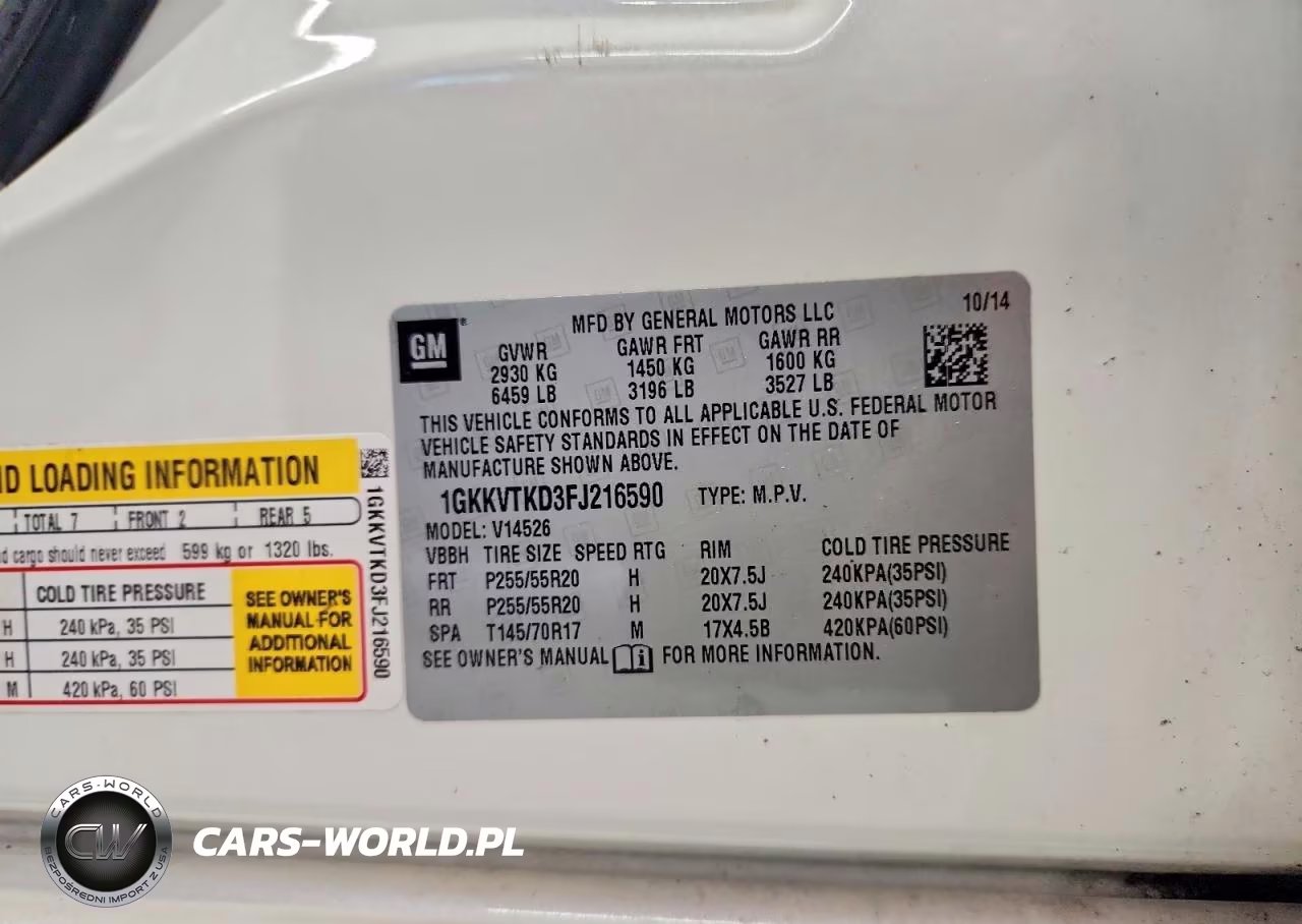 2015 GMC Acadia Denali VIN:1GKKVTKD3FJ216590 - 13