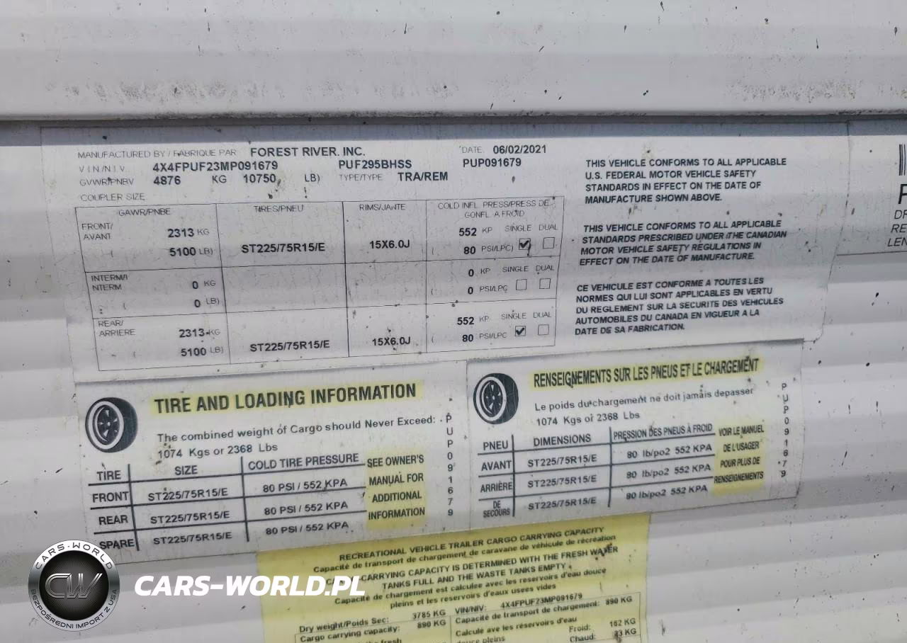 2021 Forest River Puma Camper VIN:4X4FPUF23MP091679 - 10