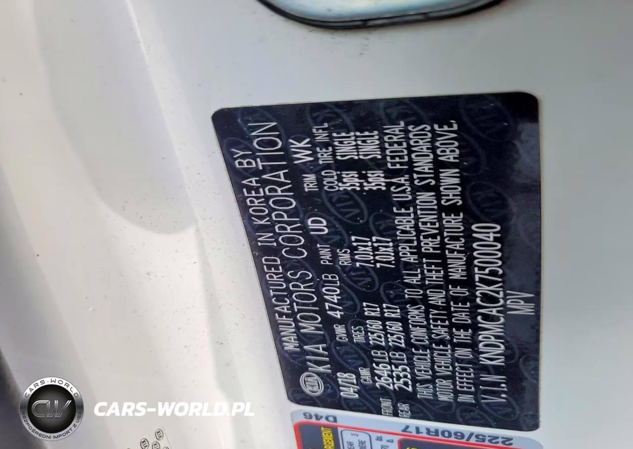 2019 Kia Sportage Lx VIN:KNDPMCAC2K7500040 - 12