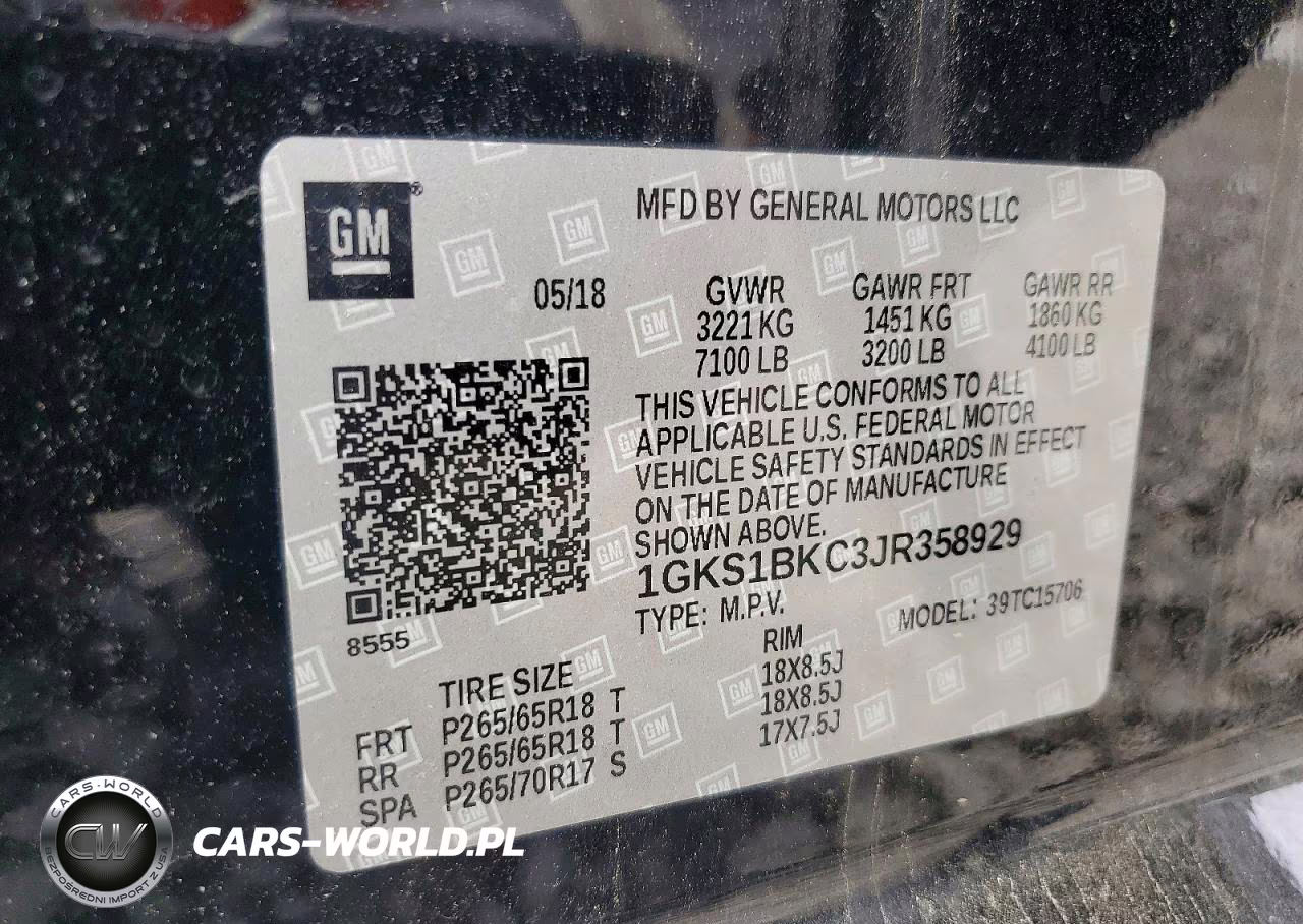 2018 GMC Yukon Slt VIN:1GKS1BKC3JR358929 - 13