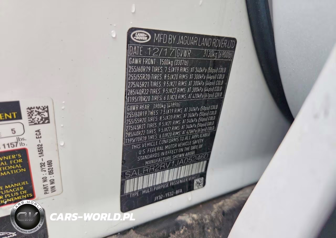 2018 Land Rover Discovery Hse VIN:SALRR2RV1JA052460 - 13
