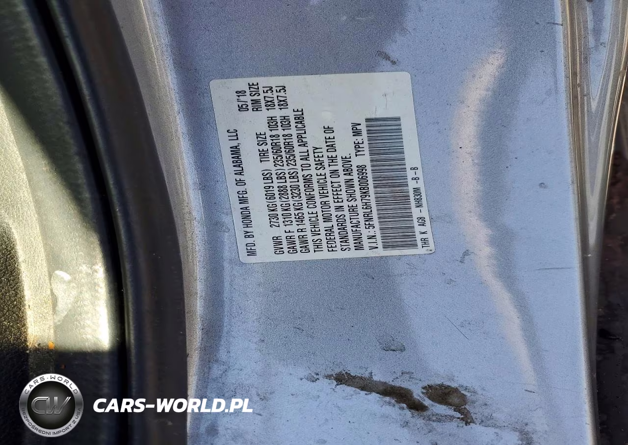 2019 Honda Odyssey Exl VIN:5FNRL6H79KB006998 - 13