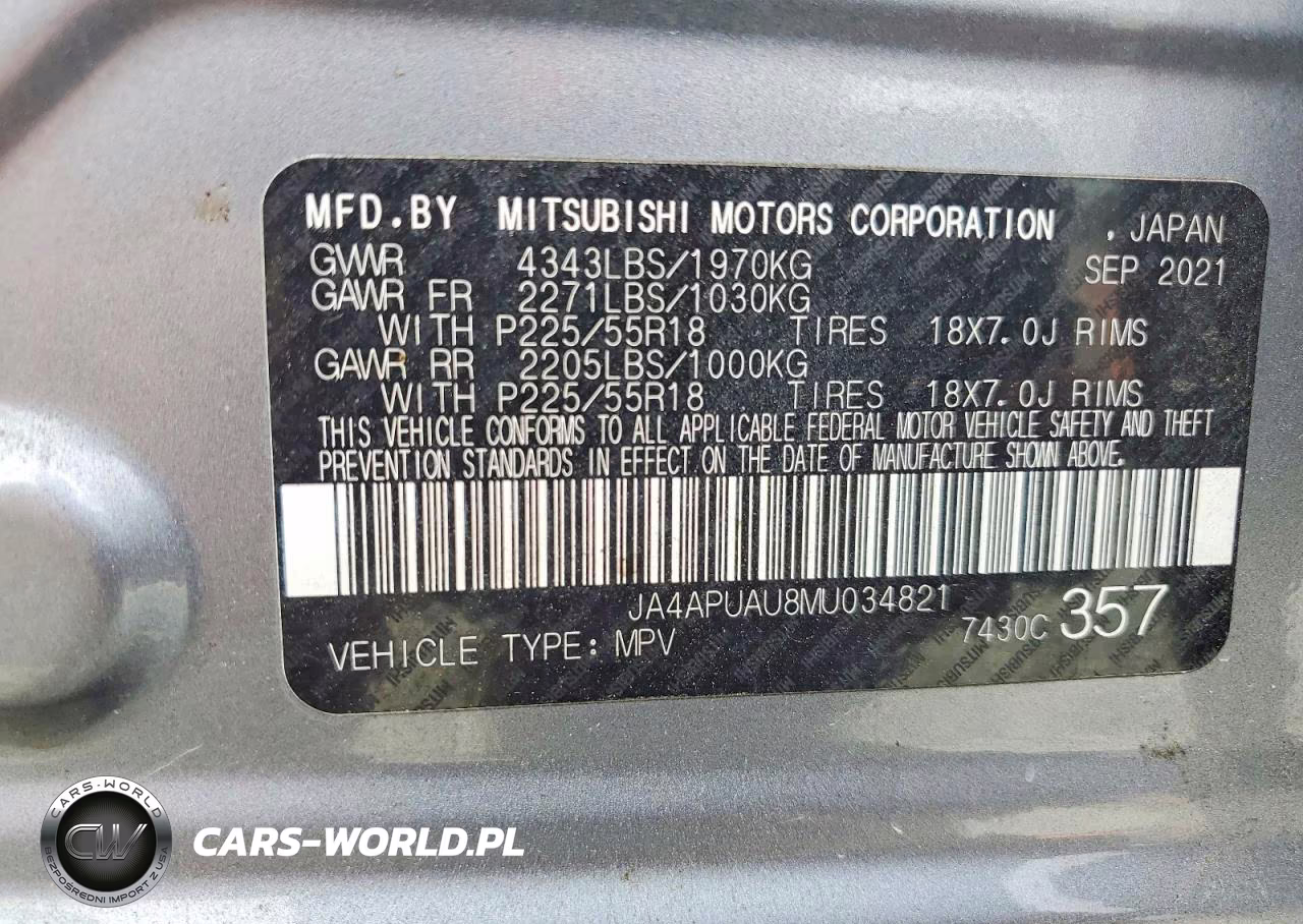 2021 Mitsubishi Outlander Sport Es VIN:JA4APUAU8MU034821 - 13