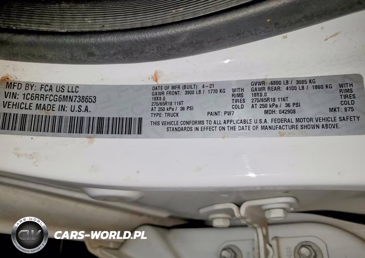 2021 Ram 1500 Tradesman VIN:1C6RRFCG6MN738653 - 12