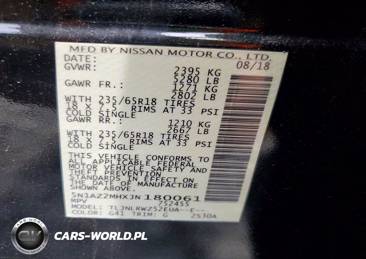 2018 Nissan Murano Sl VIN:5N1AZ2MHXJN180061 - 13