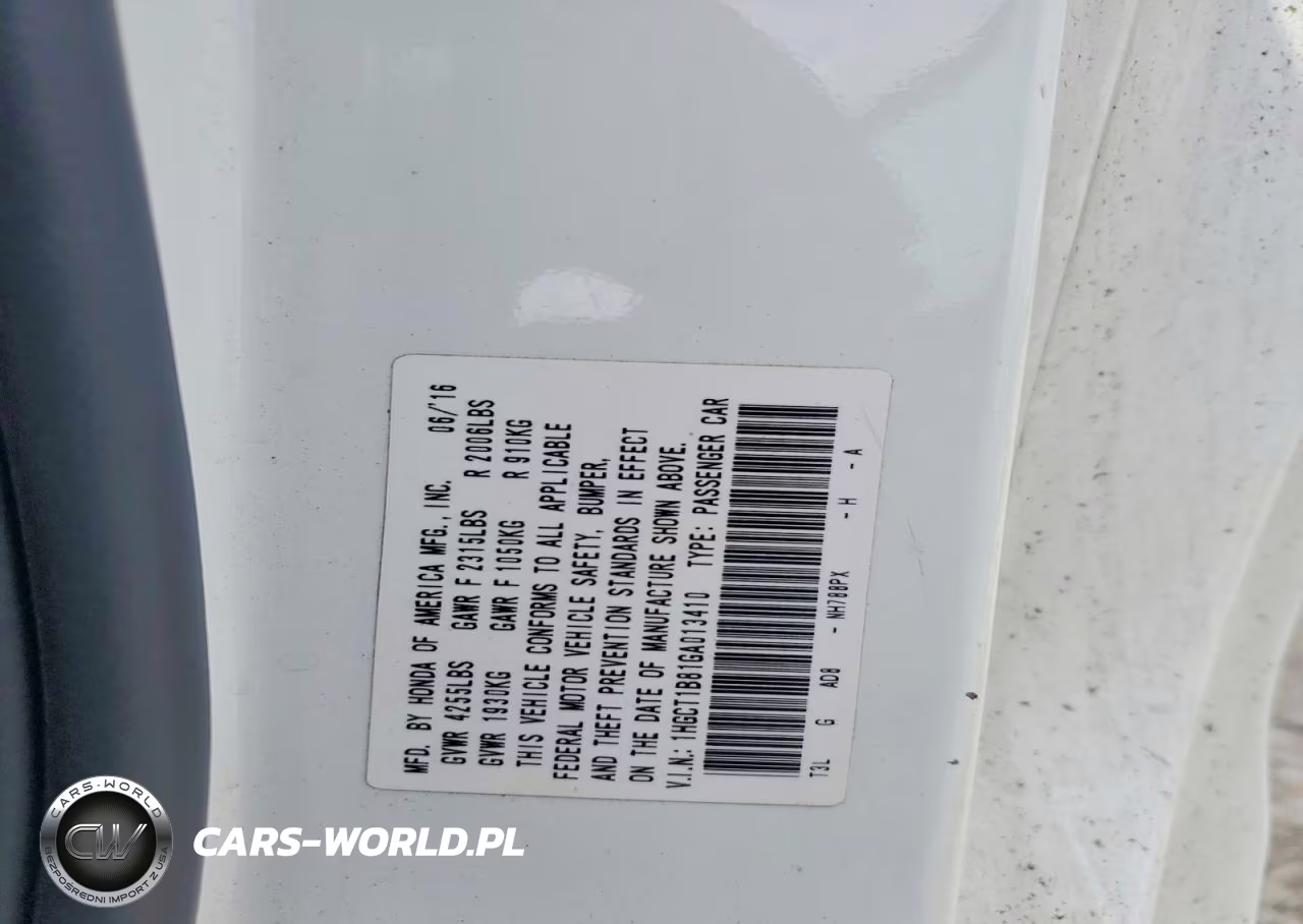 2016 Honda Accord Exl VIN:1HGCT1B81GA013410 - 13