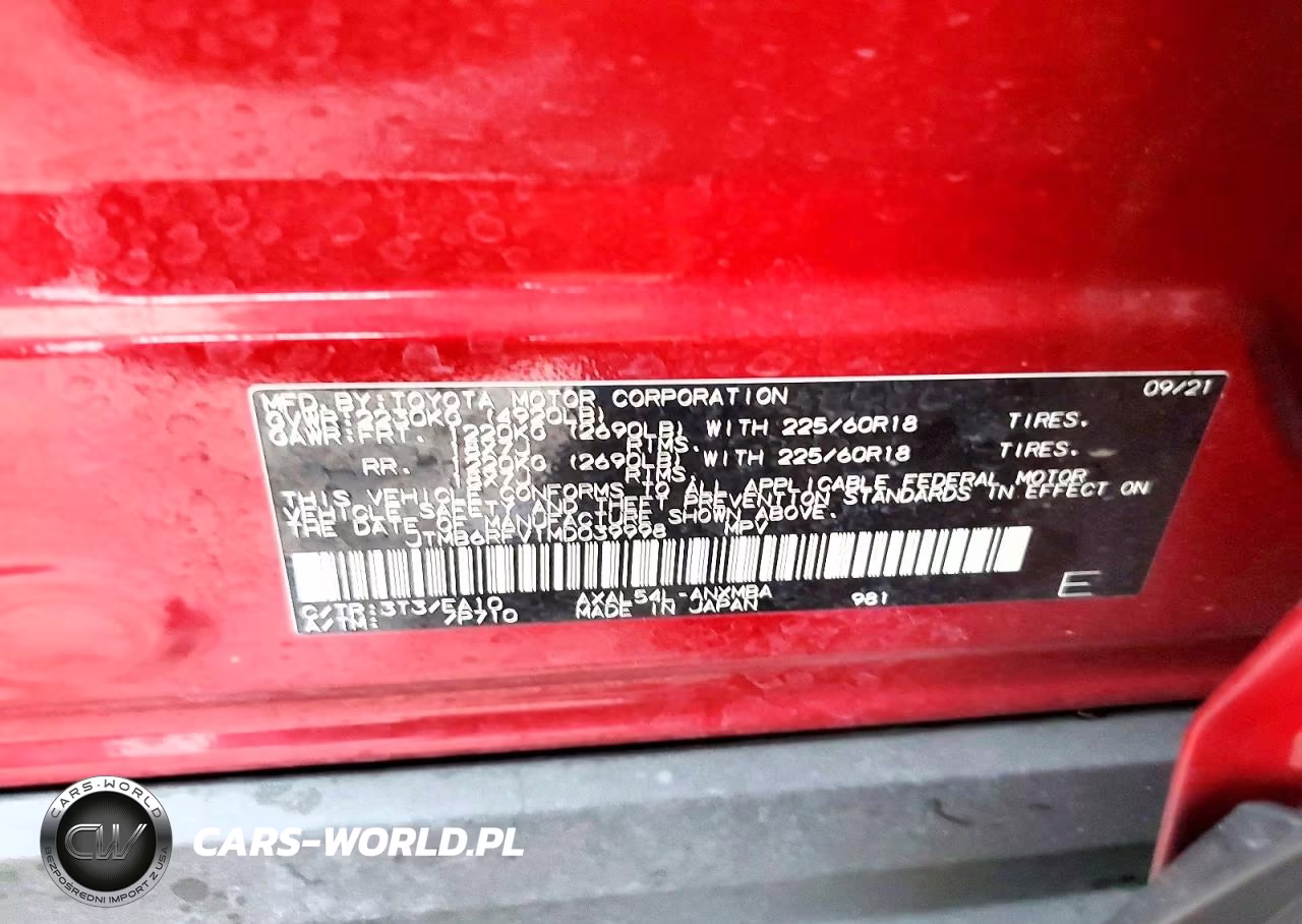 2021 Toyota Rav4 Hybrid Xle Premium VIN:JTMB6RFV1MD039998 - 13