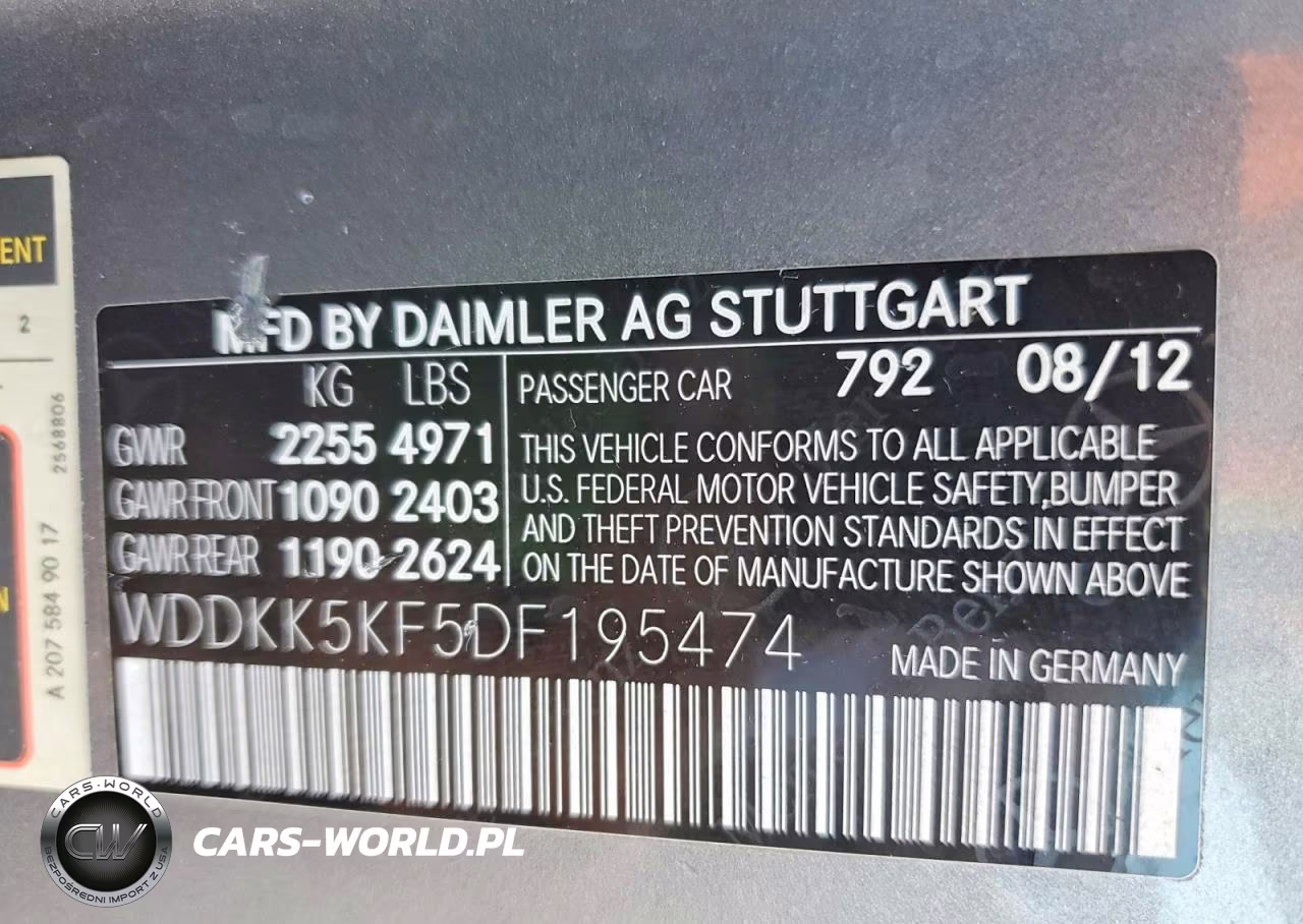 2013 Mercedes-Benz E 350 VIN:WDDKK5KF5DF195474 - 12