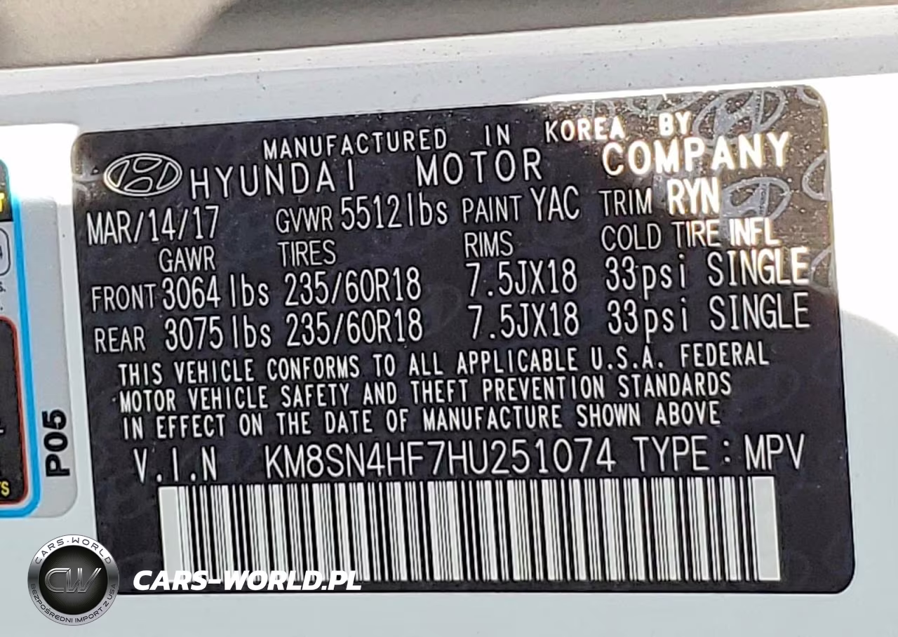 2017 Hyundai Santa Fe Limited VIN:KM8SN4HF7HU251074 - 13