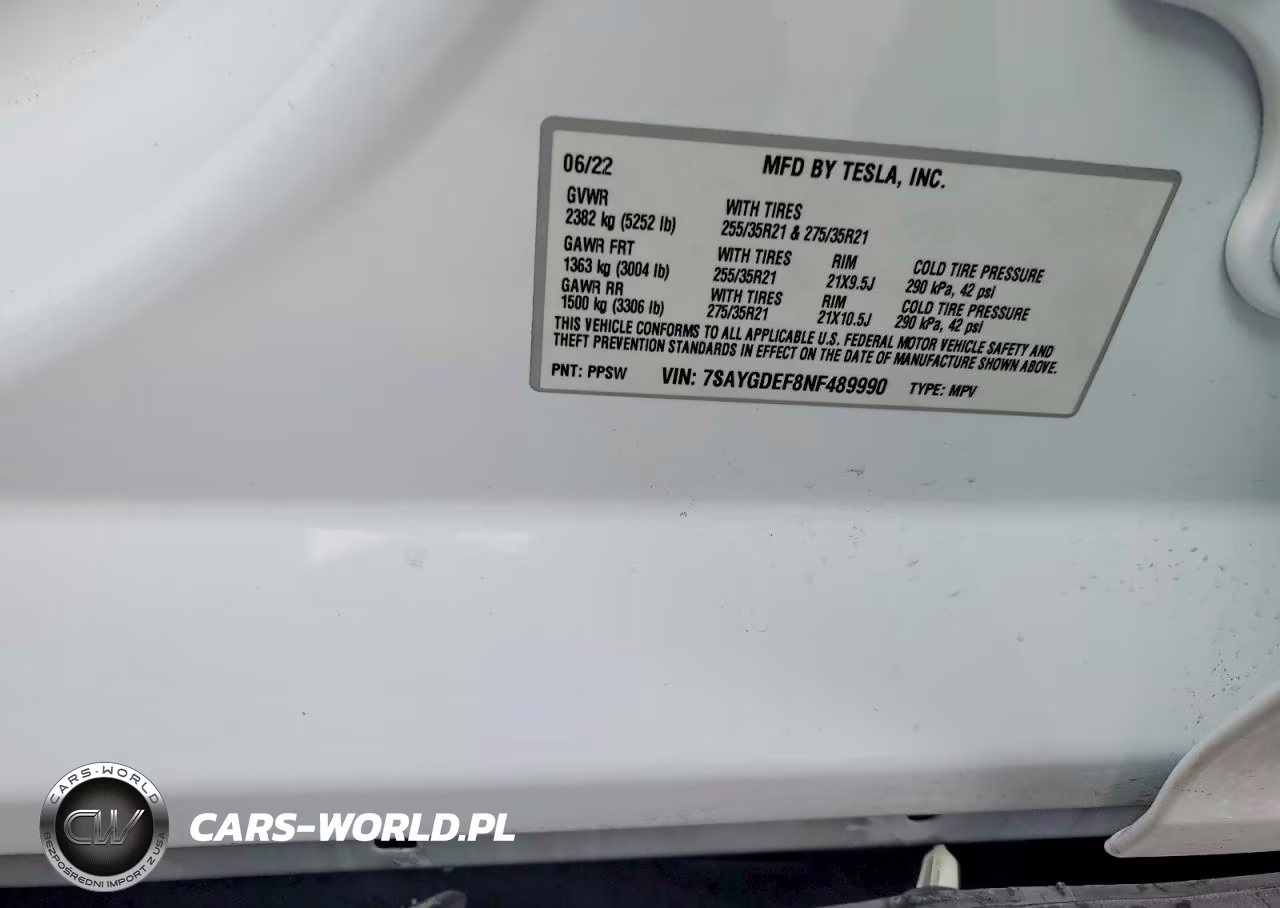 2022 Tesla Model Y VIN:7SAYGDEF8NF489990 - 13
