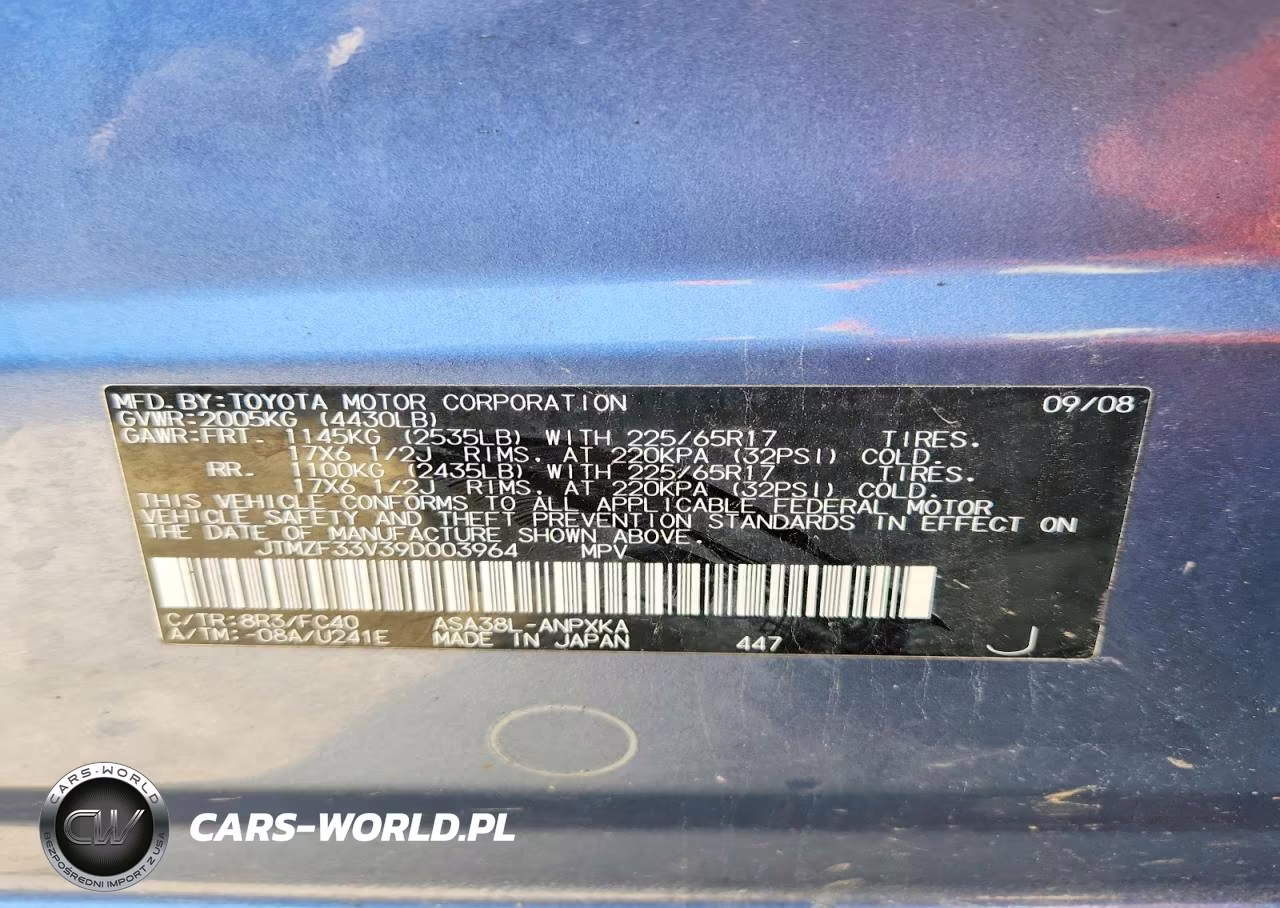 2009 Toyota Rav4 Base VIN:JTMZF33V39D003964 - 13