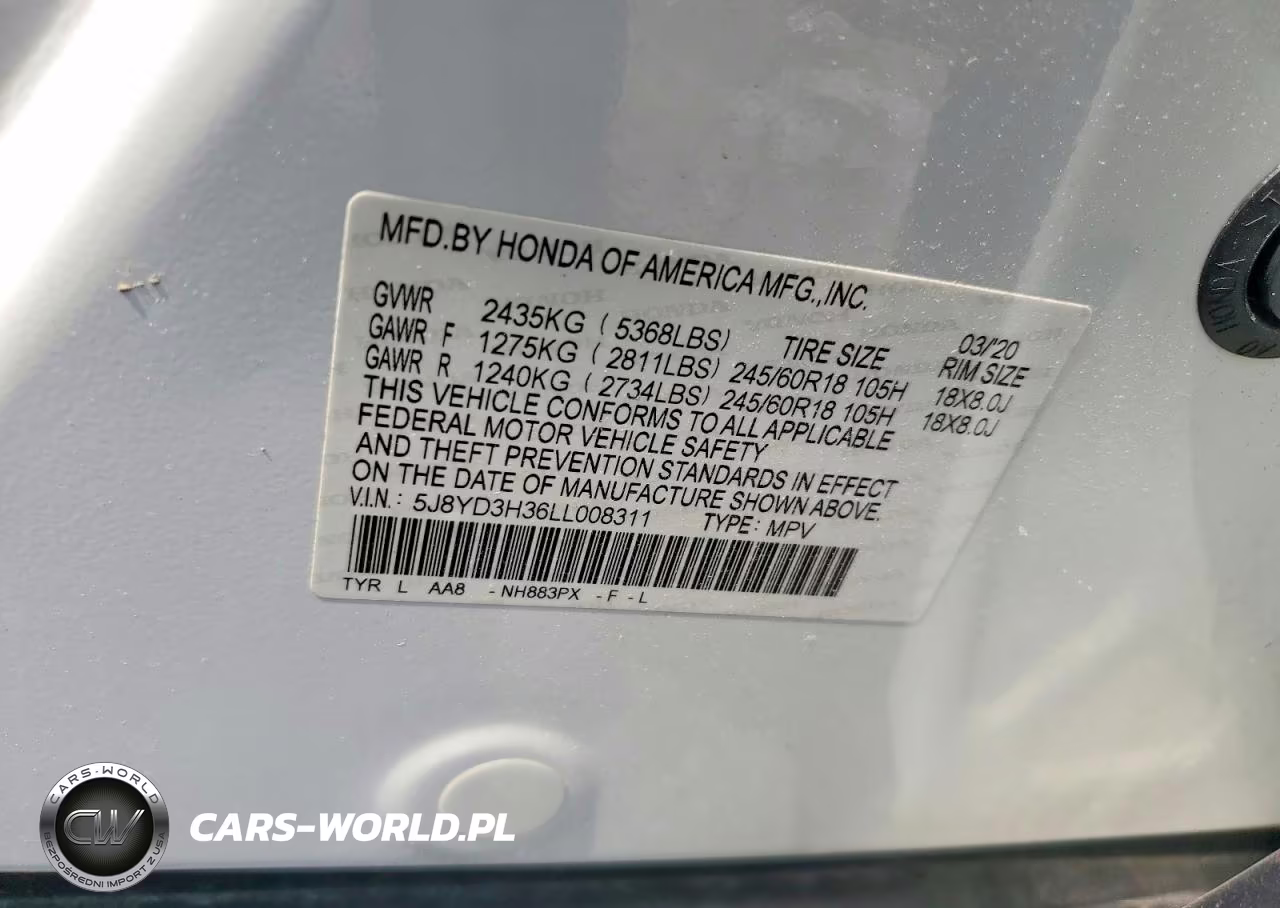 2020 Acura Mdx VIN:5J8YD3H36LL008311 - 12